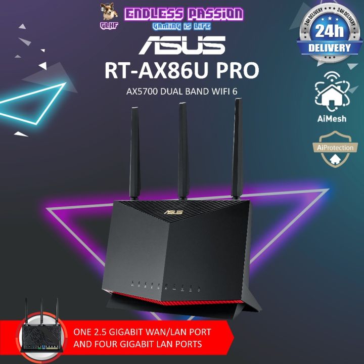 ASUS RT AX86U Pro 5700 Dual Band WiFi Gaming Router