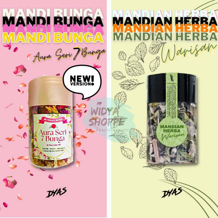 DYAS Mandian Herba Warisan / Mandi Aura Seri 7 Bunga | Garam Bukit Bunga Mandi Pantang