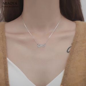 MIAOYA Fashion Jewelry Shop Number 8 Design Pendant for Students Infinity Symbol Design Necklace for Women INS Couple Accessories