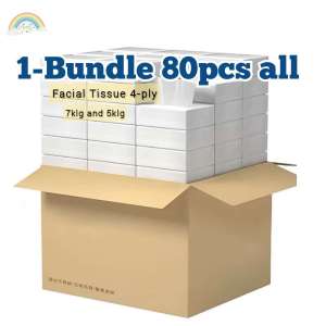 RL 1Bundle 80pcs Packing Tissue Facial Tissue 4-Ply Facial Sanitary toilet paper Tissue towels COD