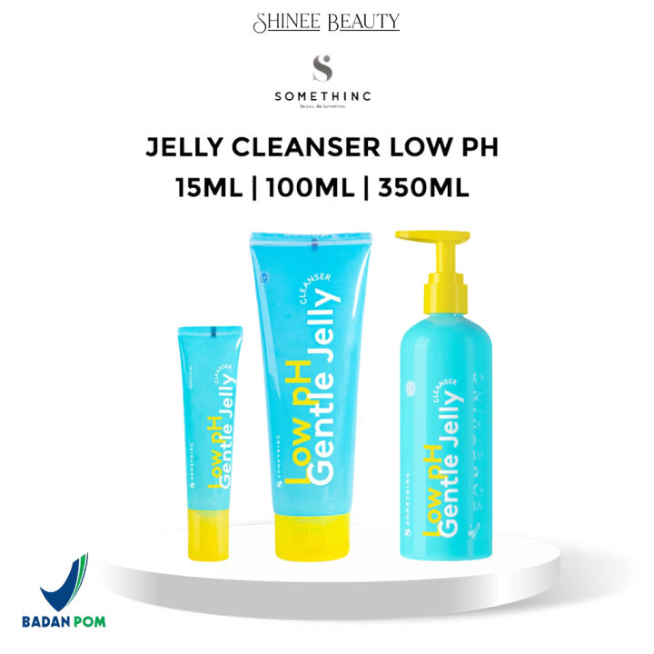 SOMETHINC Low pH Gentle Jelly Cleanser - 15mL & 50mL & 100mL & 350mL | Facial Foam | Sabun Cuci Muka
