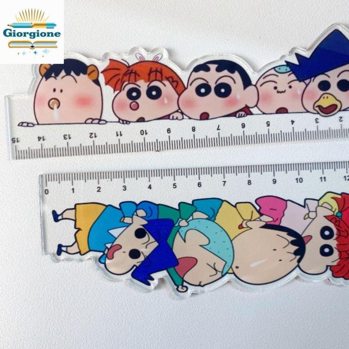 Chan Ruler GIORGIONE Cartoon 15CM Straight Rulers Kawaii Cute Measuring Ruler ...