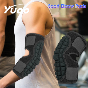 YUOO 1PC Elbow Pads Elbow Protector Volleyball Sponge Support Compression Elbow Braces for Basketball Tennis Football