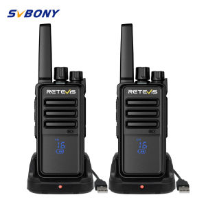 Retevis RT68H RT668H Two Way Radio Long Range Channel Display VOX Hands Free Keylock Rugged with USB Charging Base for Trip Camping Hiking Family (2 Pack)