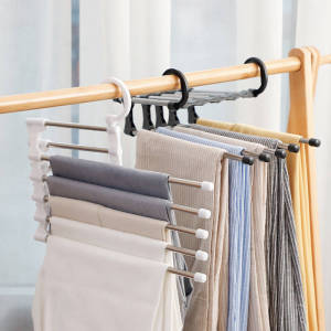 Plastic Hanger Wardrobe Organizer Pants Rack Closet Organizer Space Saving Closet Hangers Pants Hanger Trouser Hanger Storage Rack