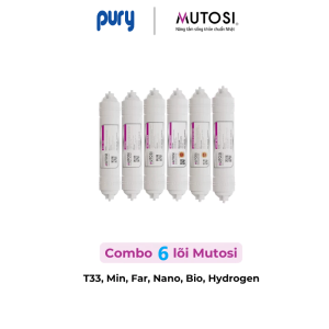 Combo 10 lõi lọc nước Mutosi chính hãng- 123 (PP5 OCB PP1) RO T33 Min Bio Far Nano Alkaline