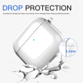 Mới Rõ Ràng Trường Hợp Đối Với 2024 Airpods 4 Với khử tiếng ồn chủ động Chống Vàng Trong Suốt Bìa Với Dây Buộc Cho Apple Airpod 4 Với Bộ Làm Sạch. 