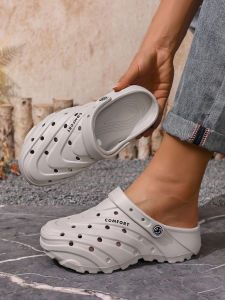 Free Shipping New Pineapple-Patterned Clogs For Men Perfect For Outdoor Wear Featuring A Super-Thick Sole Stylish Design And Height-Enhancing Effect.Made With EVA Material They Are Comfortable And WonT Cause Blisters