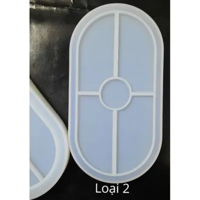 Khuôn Silicon Hình Oval Làm Dĩa Khay Nhỏ Dùng Trong Sáng Tạo Thủ Công Handmade