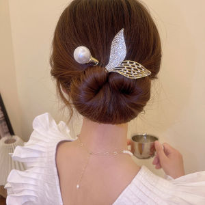 Fishtail Pearl Magic Twist Clip Octagonal Hair Tool Temperament Ball Head Lazy Hair Clip Female Back Head Spoon Headwear