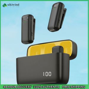Sikiwind Mini Video Recording Microphones Digital Display Lightweight for Gaming Live