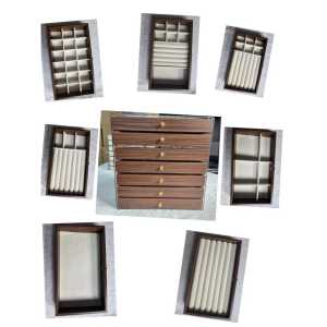 ShopClassyshop 7 layerdrawer velvet storage jewelry organizer necklace earrings ring display rack