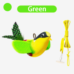 Fly-soft ของเล่นแมวทนกัดเลียนแบบเสียงนก ไม้ขนนกในตัวมีกัญชาแมว ระบบเสียงนกอัจฉริยะ เล่นสนุกคลายเครียดทั้งคนและสัตว์เลี้ยง