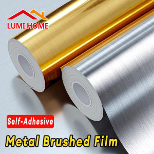 Premium Car Styling Silver Metallic Brushed Aluminum Vinyl chrome Matt Brushed Car Wrap Film Sticker Decal