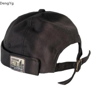 NCVHRT Fold Skullcap Retro Men Sailor Cap Women Warm Roll Cuff Bucket Cap Brimless Hat