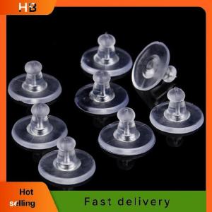 HB 50PCS Heavy Duty Rubber Earring Backs Sleeves Holders Stoppers Soft Nut Silicone