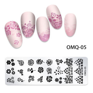 Nail Art Nail Stamping Plates DIY Nail Transfer Plate Stencils Template Manicure Tool (MO-Q) 美甲印花模板印章美甲指甲油印花钢板