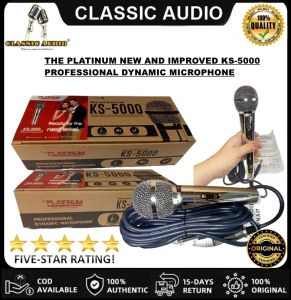 Classic Audio The Platinum KS-5000 Brown Professional Wired Microphone (ORIGINAL)