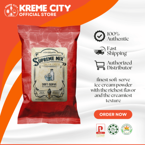 TOP Creamery Supreme Mix Cream Cheese Soft Serve Ice Cream Powder Premix 1kg