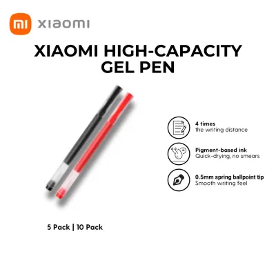 XIAOMI HIGH-CAPACITY GEL PEN (10-PACK) (RED)