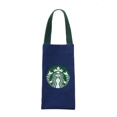 Starbuck Reusable Coffee Bag Handbags 2020 Canvas Tote Carrier Tumbler Carrier Bag Holder