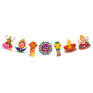 2024 Happy Diwali New Deepavali Decoration Banner Diwali Festival Wall Window Background Diwali Decoration Flag Indian Festival Decoration Items