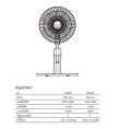 Hatari HT-IS22M1 พัดลมอุตสาหกรรมฮาตาริ ขนาด 22 นิ้ว รุ่น IS22M1 สีเทา. 