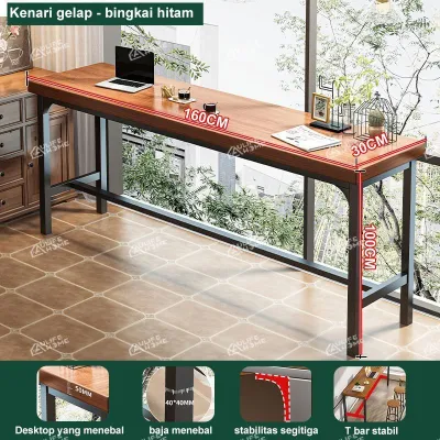 Meja Bar 180CM Meja Cafe Besi Meja Kopi Teras Meja Makan Minimalis Meja Barista Meja Panjang