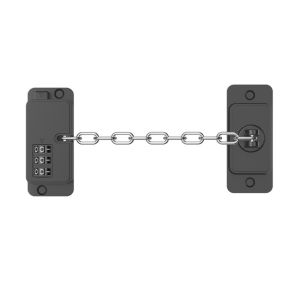 HAPP Combination Lock Chain Window Restrictor Lock No Drilling Adjustable Password  Child Safety Lock Protection Lock Adjustable Chain Strap Door Lock Drawer