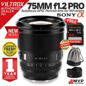 VILTROX 75mm f1.2 AF PRO Sony E-Mount Autofocus Prime APSC MVP CAMERA