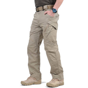 FUGUINIAO Tactical Pants Multiple Pocket Waterproof Cargo Trousers Male SWAT Combat Breathable Mens Work Joggers