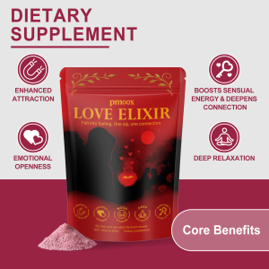 Pmoox Vitality Supplement Powder containing multiple nutrients convenient instant powder daily dietary supplement.