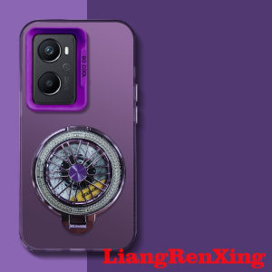 Case for Oppo A96 4G A76 4G phone casing hard case TPU protector smooth shockproof cover new design aesthetic with Holder for men gyro Mount cytlzj01