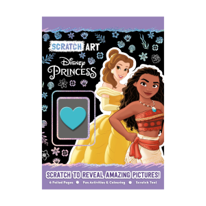 Disney Princess Scratch Art Giant Activity Book For Kids With Scratch Tool