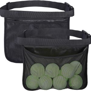 Tennis Pickleball Training Storage Bag / Adjustable Tennis Ball Band Holder / Portable Pickleball Waist Pouch