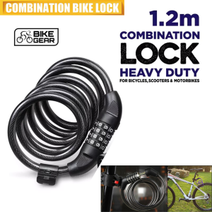 BERGARANSI TaffGUARD Kunci Gembok Sepeda motor anti maling Kode Angka 4 Digit sandi Kombinasi - 532