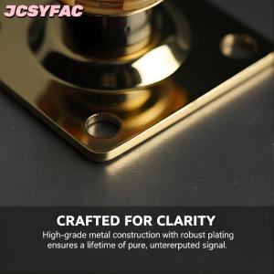 JCSYFAC Điện Guitar Jack Đầu Ra Tấm Kim Loại Vuông 1PC Nhỏ Gọn Jack Ổ Cắm Tấm Đáng tin cậy Guitar Phụ Tùng Thay Thế Cho Sửa Chữa