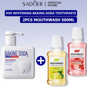 SADOER Baking Soda Probiotic Multi-White Toothpaste 300gr Pump type