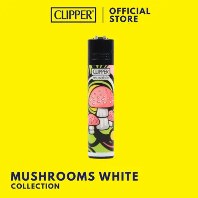 ไฟแช็ค คลิปเปอร์ Clipper Lighters Mushrooms ไฟแช็คเติมแก๊สได้ เปลี่ยนหินไฟได้ แรงสู้ลม พกพาสะดวก