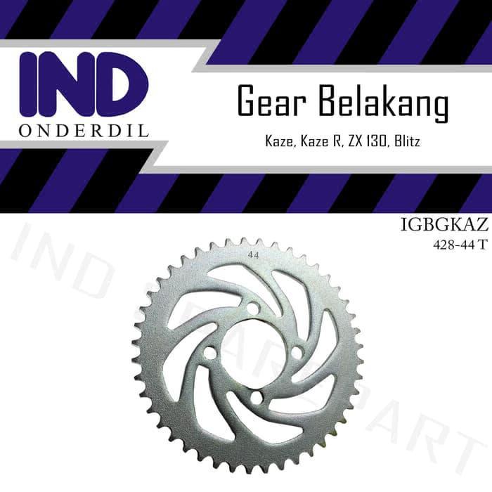 r③ Gear-Gir-Gigi Belakang Kawasaki Kaze-R/Blitz/ZX130-ZX 130 428-44T
