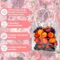 WAPKTY PVC Túi tote trong suốt Không thấm nước Trong suốt Túi mua sắm  Túi xách đeo vai Túi nhựa đựng mỹ phẩm. 