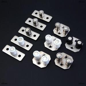 [COD] dfhws 2Pcs Floor Mount Sliding Wooden Door Guide Roller Retainer Top