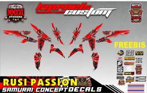 RUSI PASSION SAMURAI CONCEPT DECAL STICKER