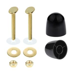 Rustproof Toilet Floor Anchoring Systems Screws With Snap Tight ABS Covers Quick Installation Bathroom Parts Daily Use