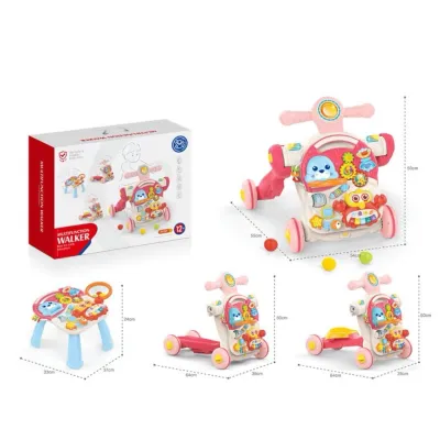 Huanger Baby Push Walker 4 in 1 Activity Center | Balance Bike | Scooter