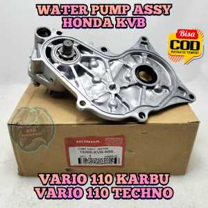 WATER PUMP Assy Kvb ASLI ORIGINAL mototr HONDA Vario 110 Karbu Vario Techno 110 POMPA AIR RADIATOR WATERPUMP Satu Set pam pum waterpam waterpum