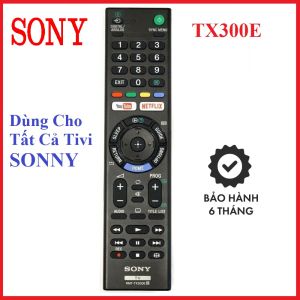 Điều Khiển Tivi Sony RMF-TX300E - Dùng Cho Các Dòng Tivi Sony - Sử Dụng Hồng Ngoại - Hàng Chính hãng