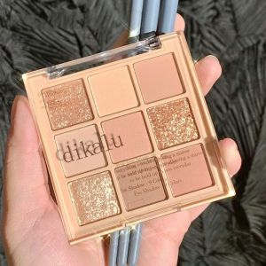 DIKALU Milk Tea Nine-color Eyeshadow Palette Pearly Matte Nine-Gong Eyeshadow