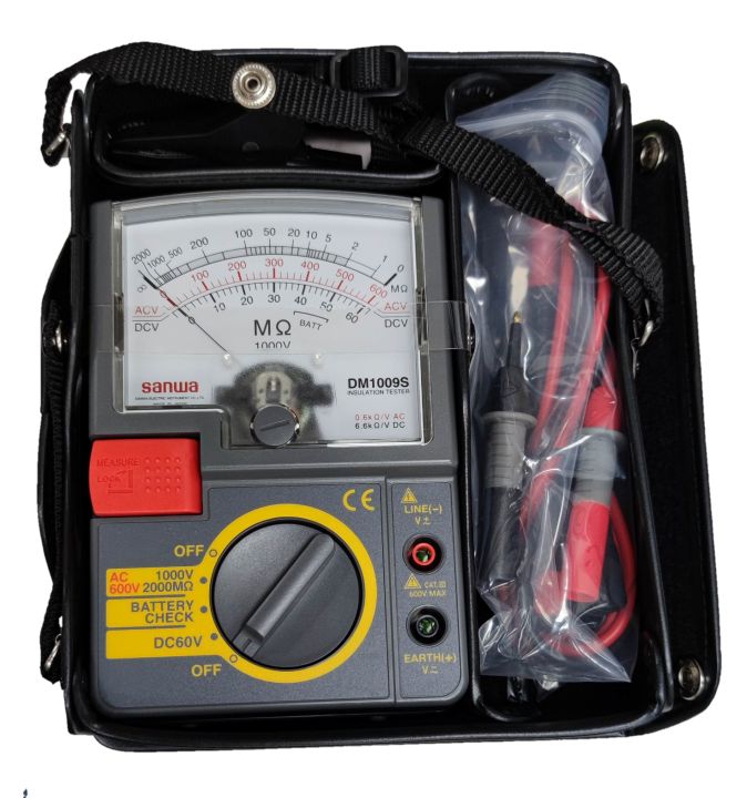 Insulation Resistance Tester ( Sanwa) DM1009S, Analog Resistance Tester