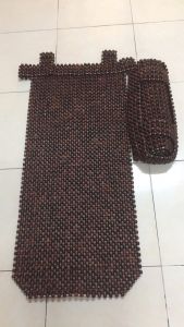 Đệm Lót Khoác Vai Ghế Xe Ô Tô Hạt Gỗ Mun - Kích Thước 105cm x 45cm hạt 1.2cm ( hình thật )